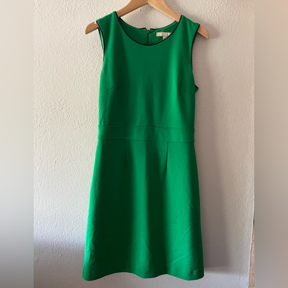 Banana Republic Green Sleeveless Scoop Neck Sheath Dress - Size 0 - Lined